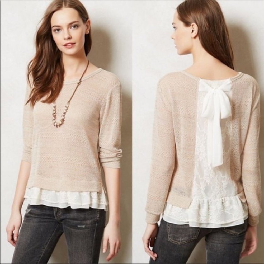 Anthropologie Clu + Willoughby Valentina Sweater NWT